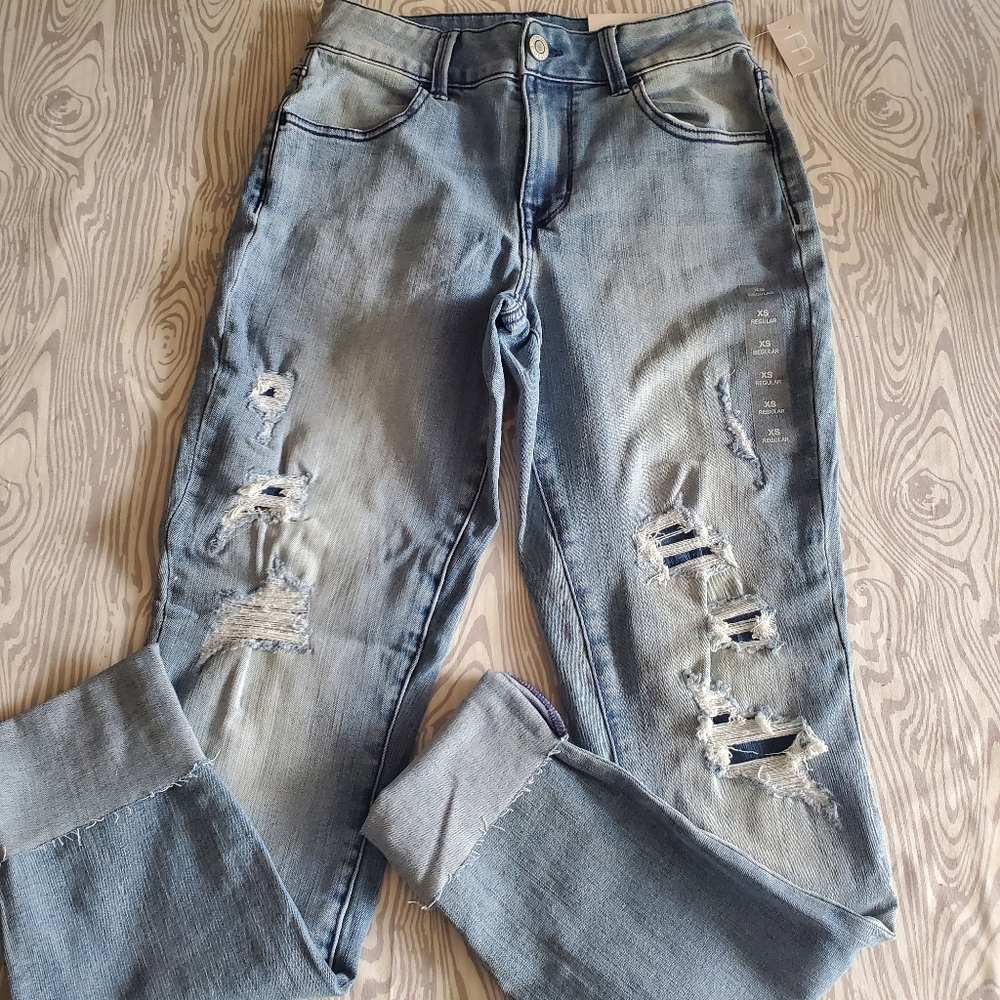 High Rise Distressed Jeggings